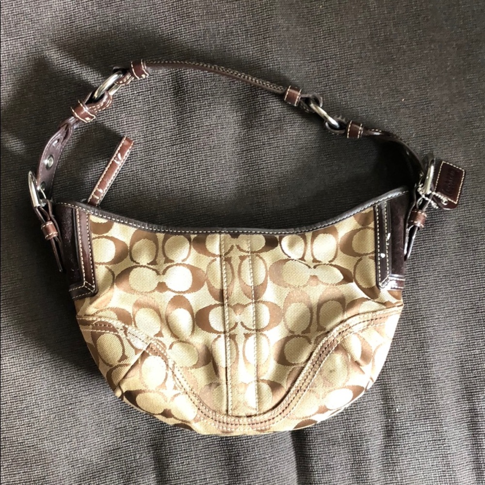 Brown coach purse